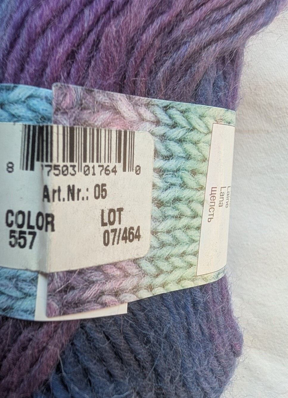 Universal Yarn Poems Wool Yarn Blue Purple Pink Colorway - 5 Skeins - Picture 5 of 9